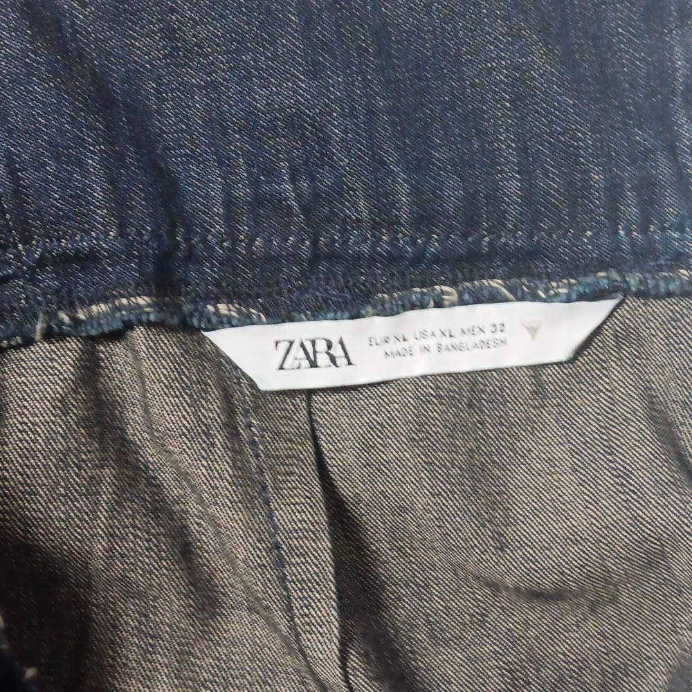 Zara Dark Blue Denim Dress - Picture 6 of 8